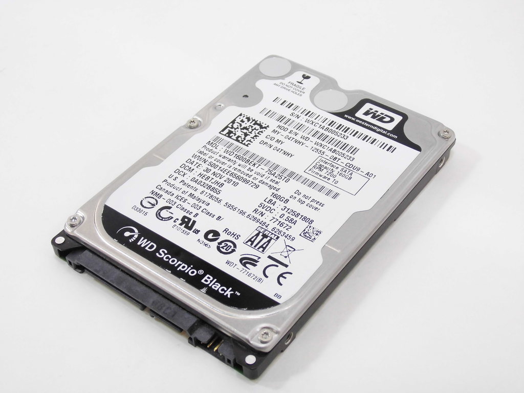 Жесткий диск 2.5 SATA 160GB WD Scorpio Black - Pic n 280363