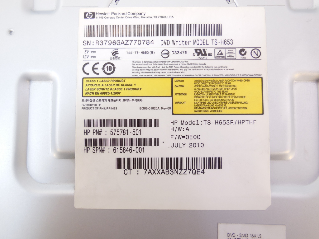 Оптический привод Hewlett-Packard TS-H653R - Pic n 280745