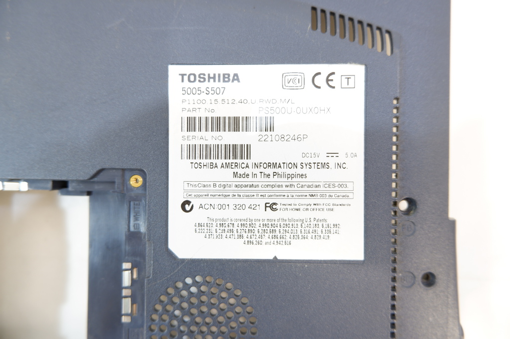 Нижний поддон от ноутбука Toshiba 5005-S507 - Pic n 282370