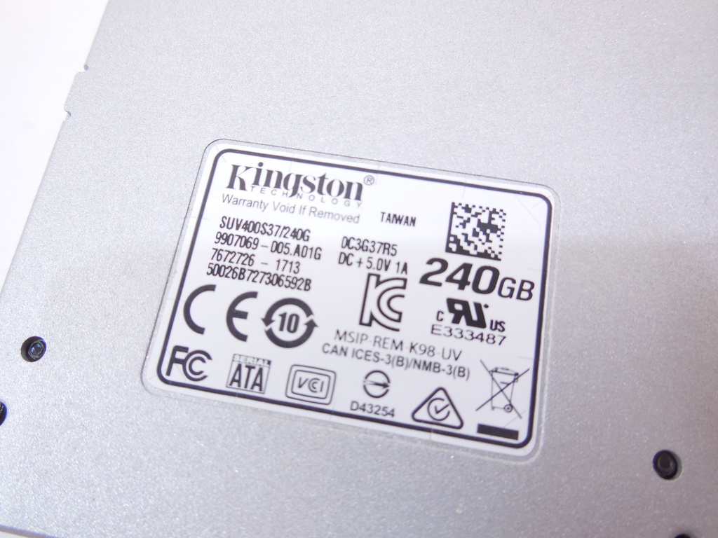 Твердотельный диск SSD 2.5" 240Gb Kingston - Pic n 285427