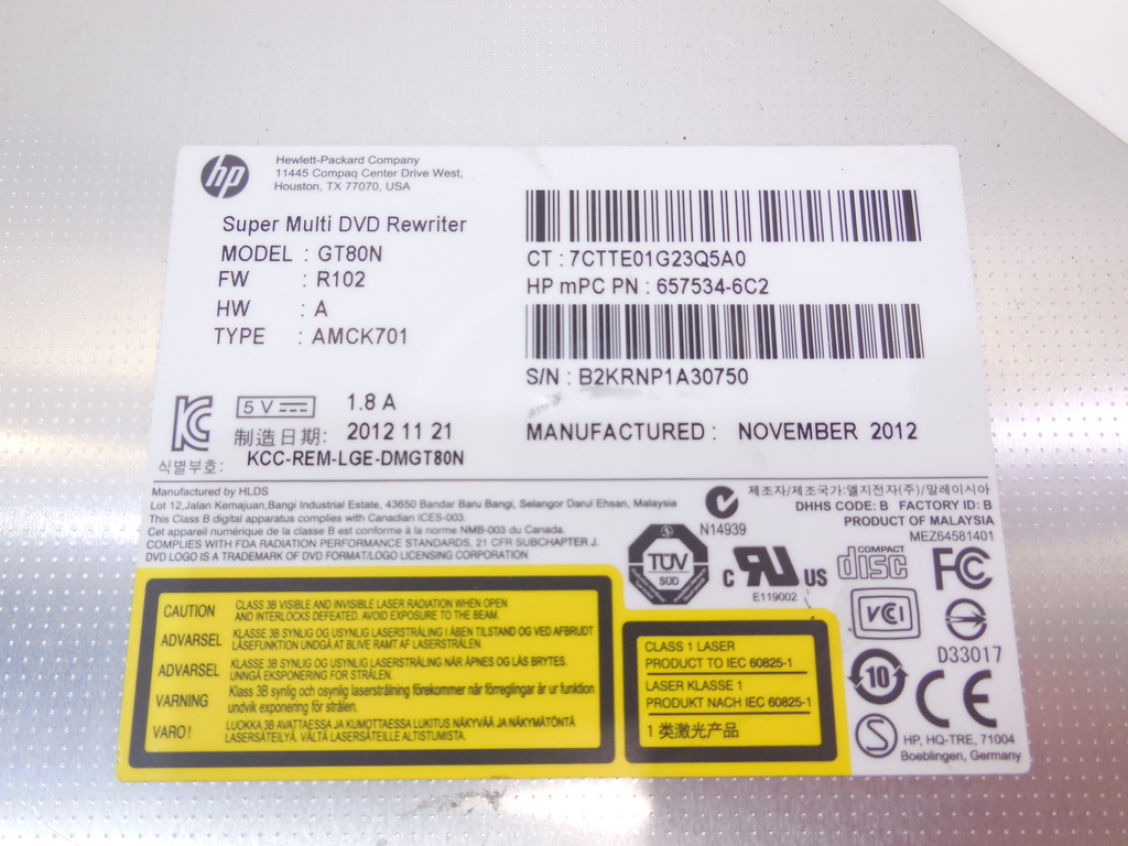 Оптический привод для ноутбуков SATA DVD-RW - Pic n 285498