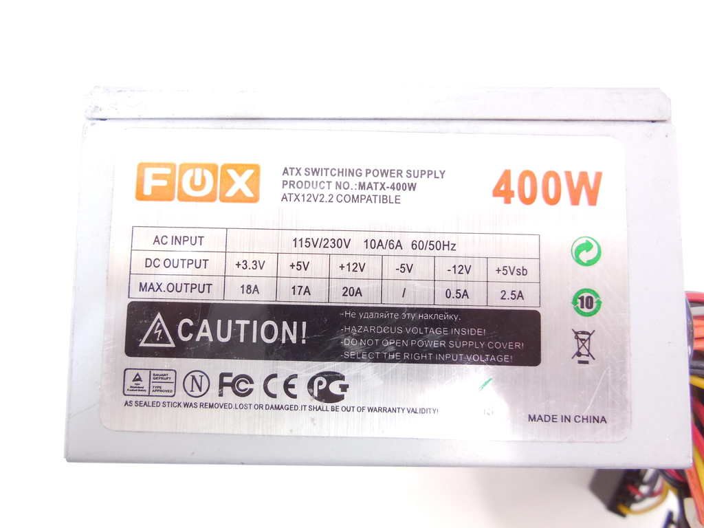 Блок питания SFX 400W FOX MATX-400W - Pic n 285720