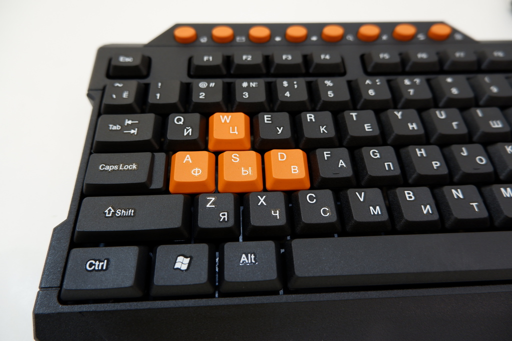 USB мультимедийная Клавиатура оранжевые клав. - Pic n 286611