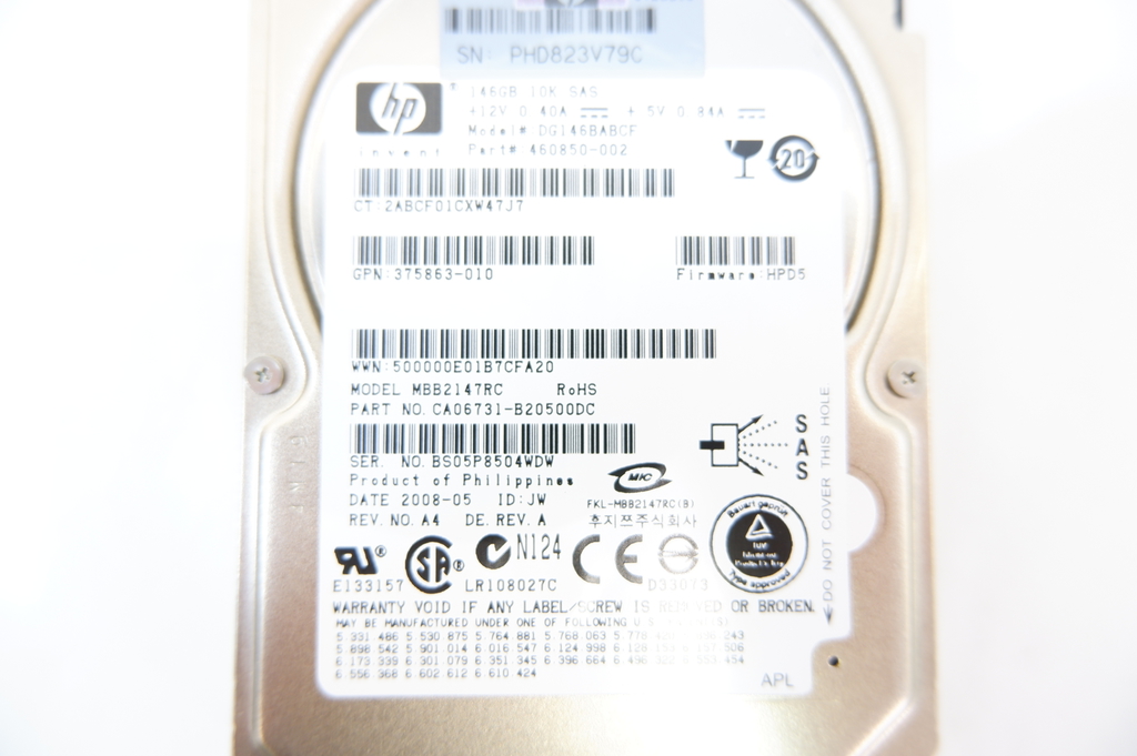 Жесткий диск 2.5 SAS 147GB HP Fujitsu MBB2147RC - Pic n 289328