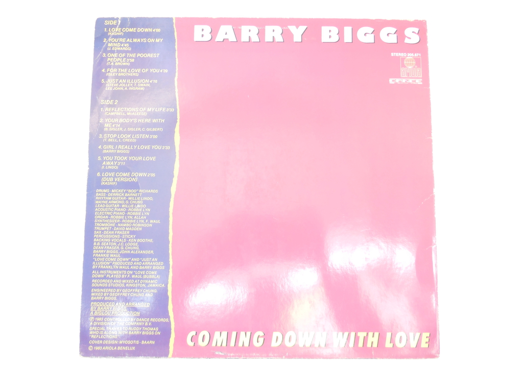 Пластинка Barry Big — Coming down with love - Pic n 290897