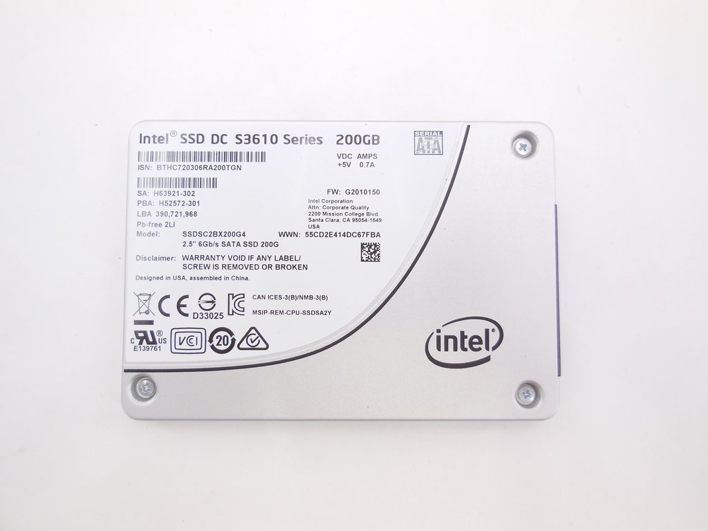 Твердотельный накопитель SSD 200Gb Intel DC S3610 - Pic n 292108