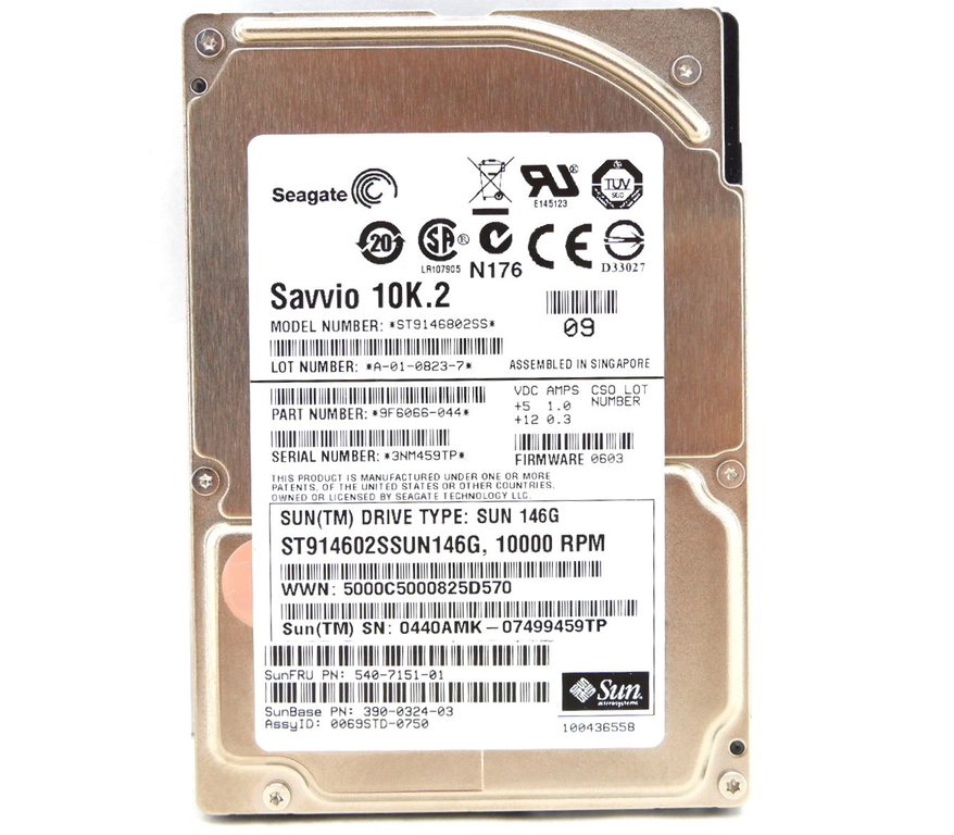 Серверный жесткий диск 2.5 SAS 146GB Sun - Pic n 292656