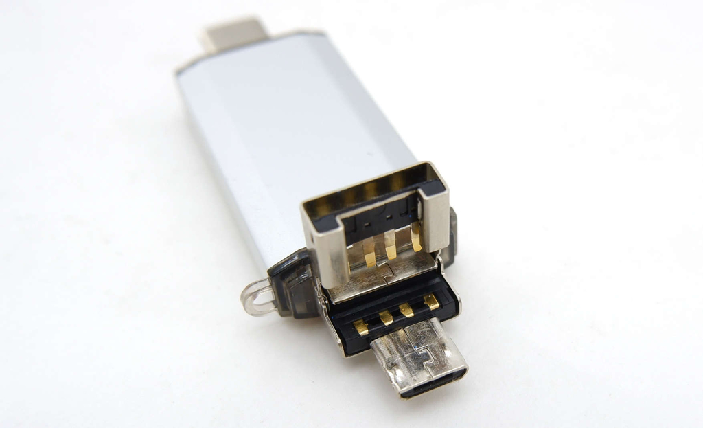 Флешка 64GB USB2.0 + OTG microUSB + Type C - Pic n 292873