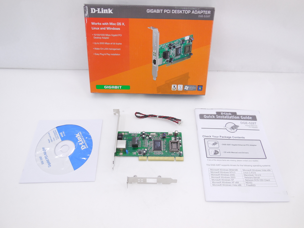 Сетевая карта PCI D-link DGE-528T Low Profile - Pic n 295400