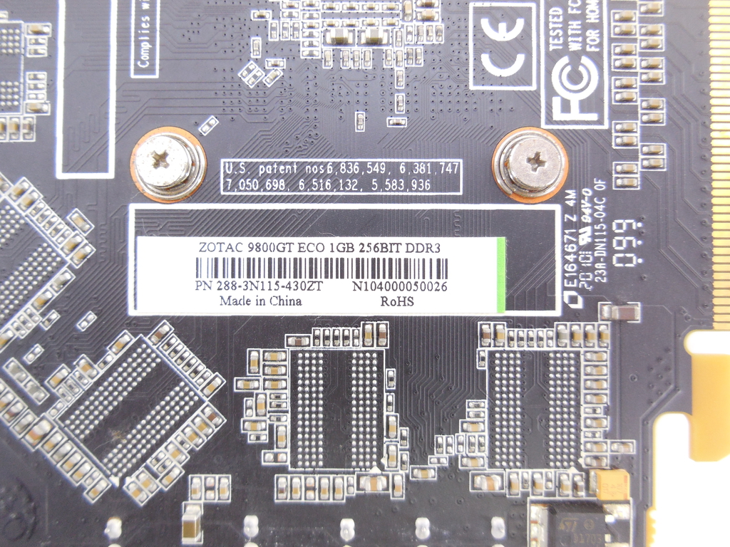 Видеокарта Zotac GeForce 9800 GT ECO 1Gb - Pic n 295542