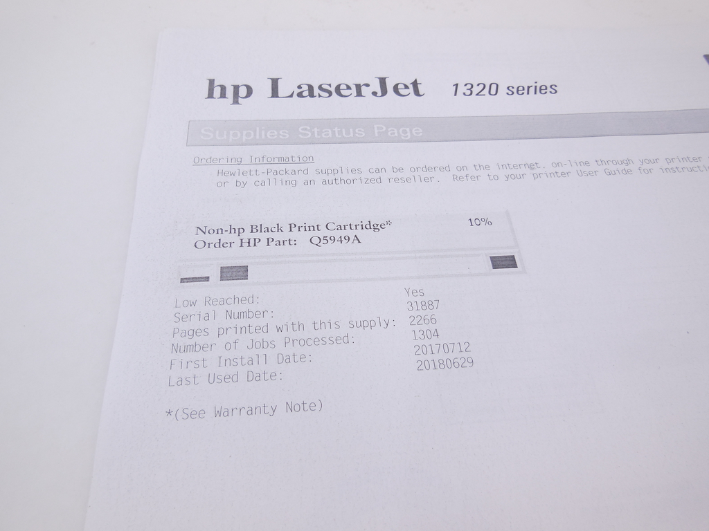 Лазерный принтер HP LaserJet 1320n, A4 - Pic n 295625