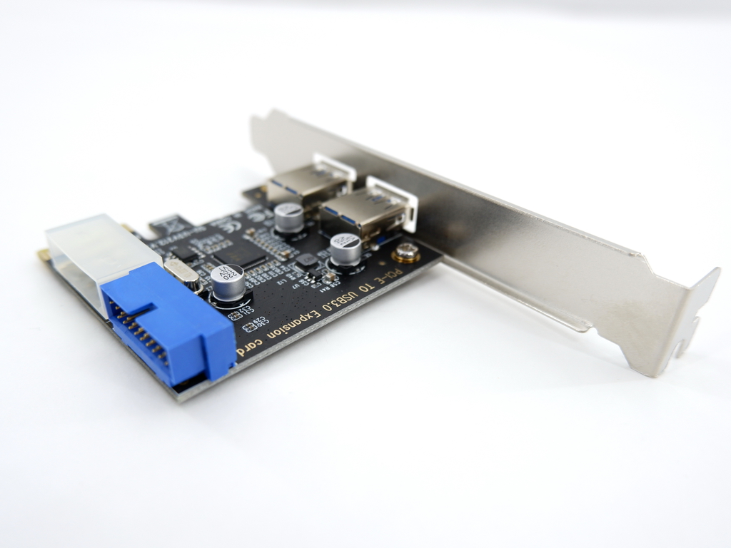 Адаптер PCI-E два порта USB3.0 питание 4Pin Molex - Pic n 296255