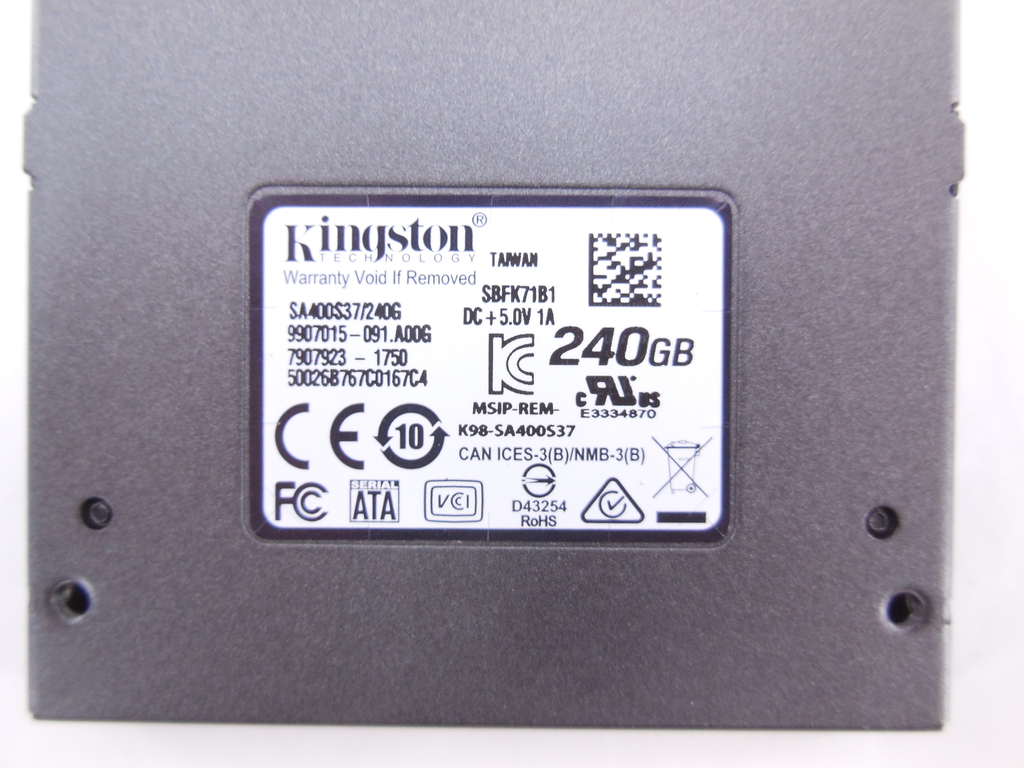 Твердотельный диск SSD 2.5" 240Gb Kingston - Pic n 285426