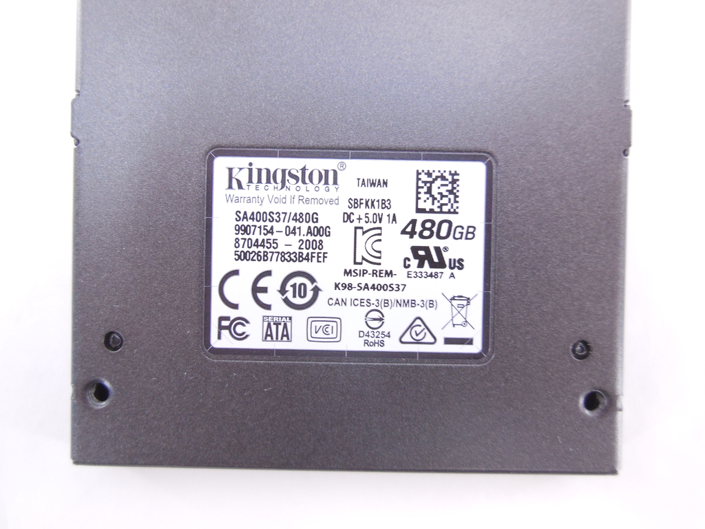 Твердотельный диск SSD 2.5" 480Gb Kingston - Pic n 296824