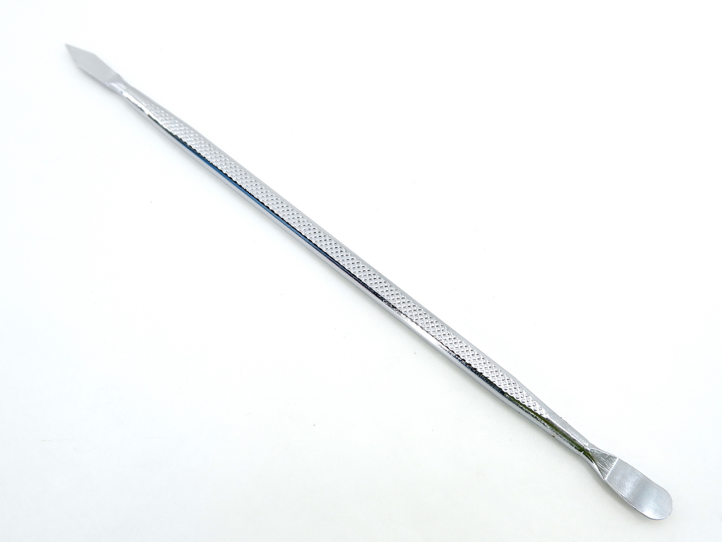 Шпатель лопатка двухсторонняя медицинская Спуджер металлический узкий 170 мм Rexant 12-4335 - Pic n 