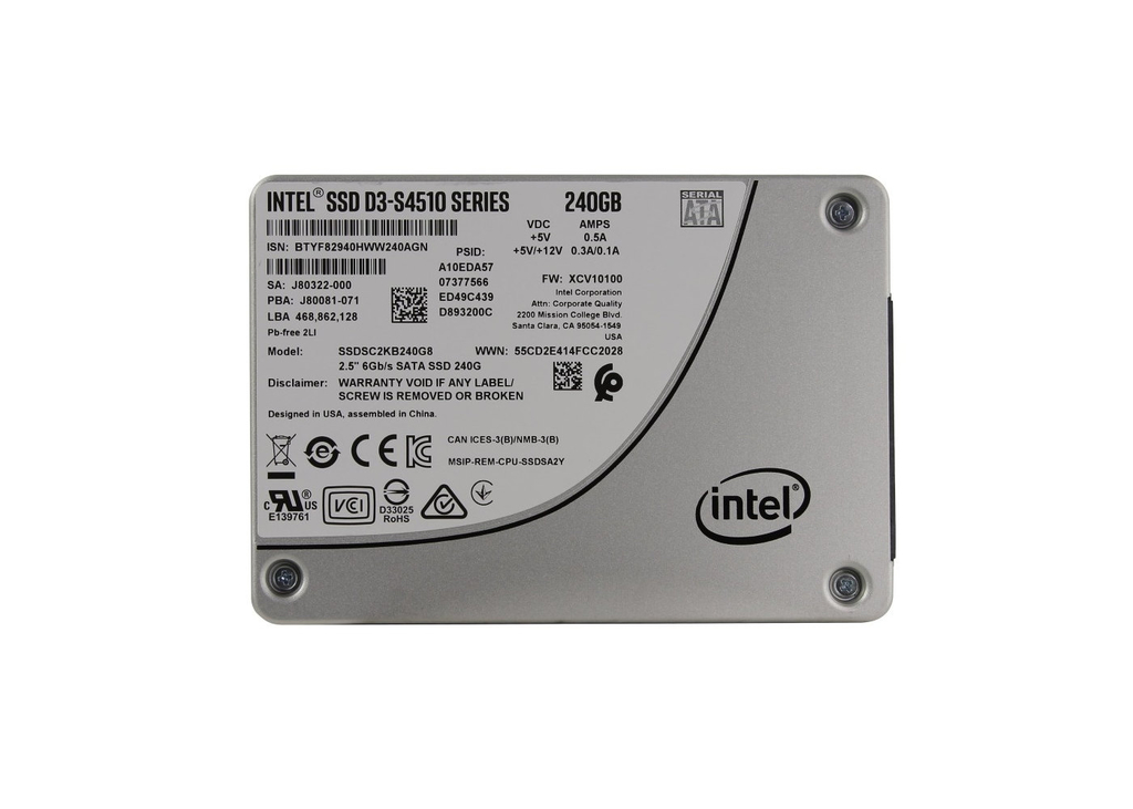 Накопитель SSD 240GB SATA INTEL DC D3-S4510 - Pic n 297120