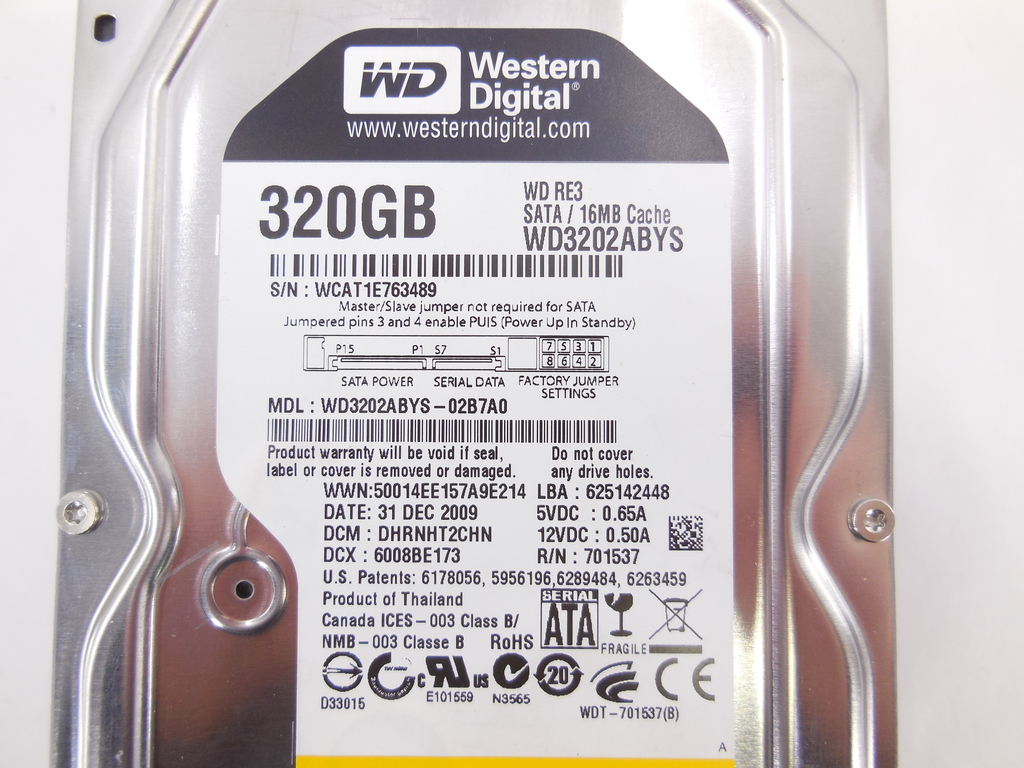 Жесткий диск 3.5 SATA WD RE3 320 GB - Pic n 297384
