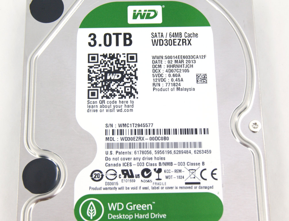 Жесткий диск 3.5" SATA 3Tb WD Green WD30EZRX - Pic n 280224