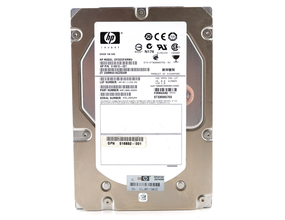 Жесткий диск 3.5 SAS 300GB HP 516810-001 - Pic n 297525