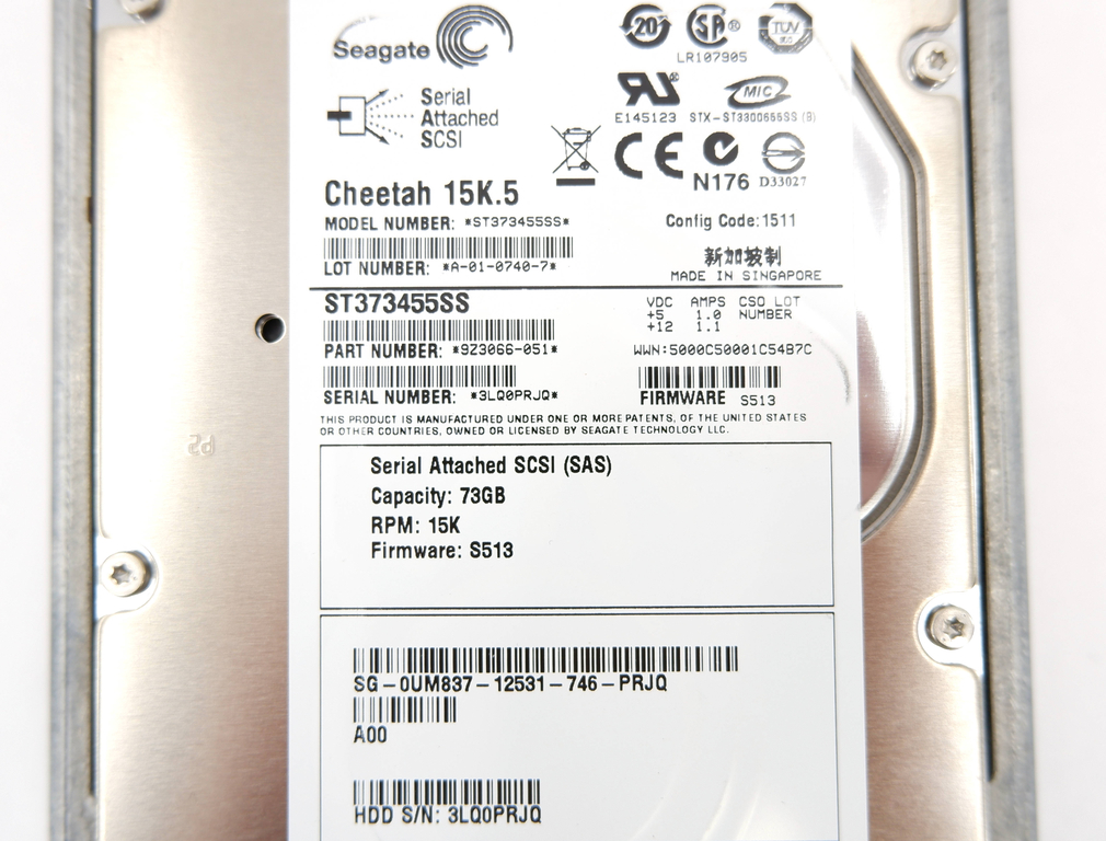 Серверный жесткий диск 3.5 SAS 73.4GB Seagate - Pic n 297527