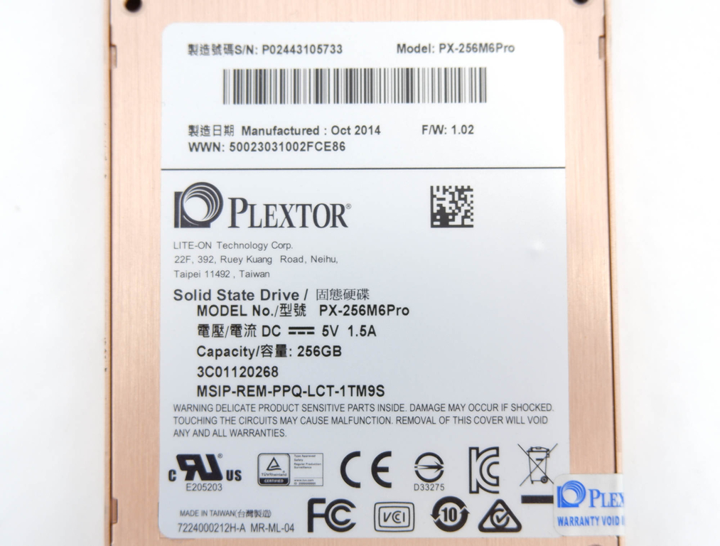 Твердотельный накопитель SSD 256GB Plextor - Pic n 298228