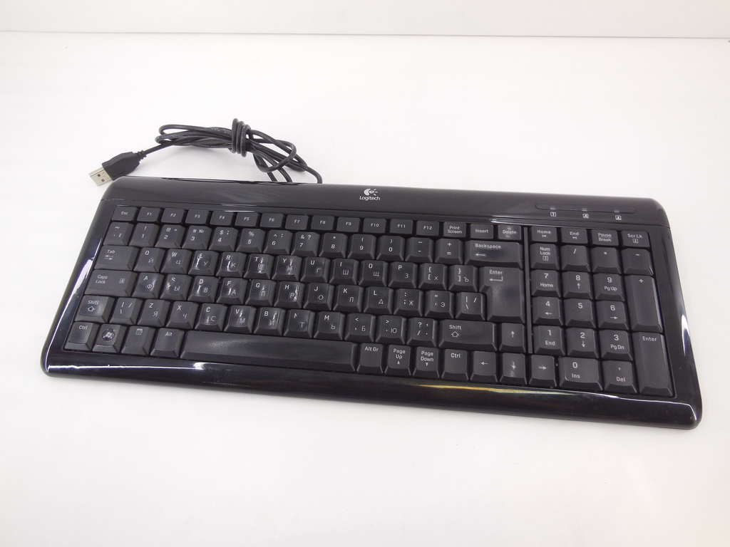 Клавиатура USB Logitech Ultra-Flat Keyboard Black - Pic n 298726