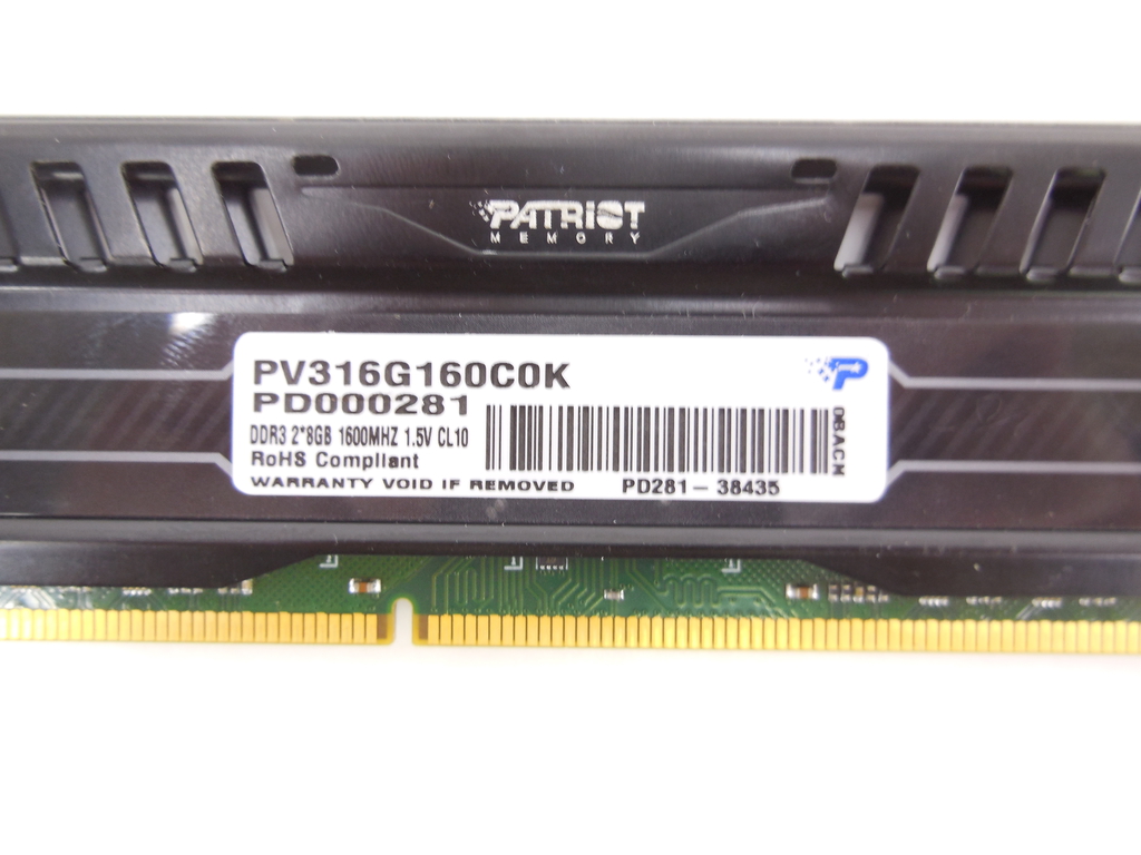 Оперативная память DDR3 16GB 2x8GB Patriot Viper - Pic n 299344