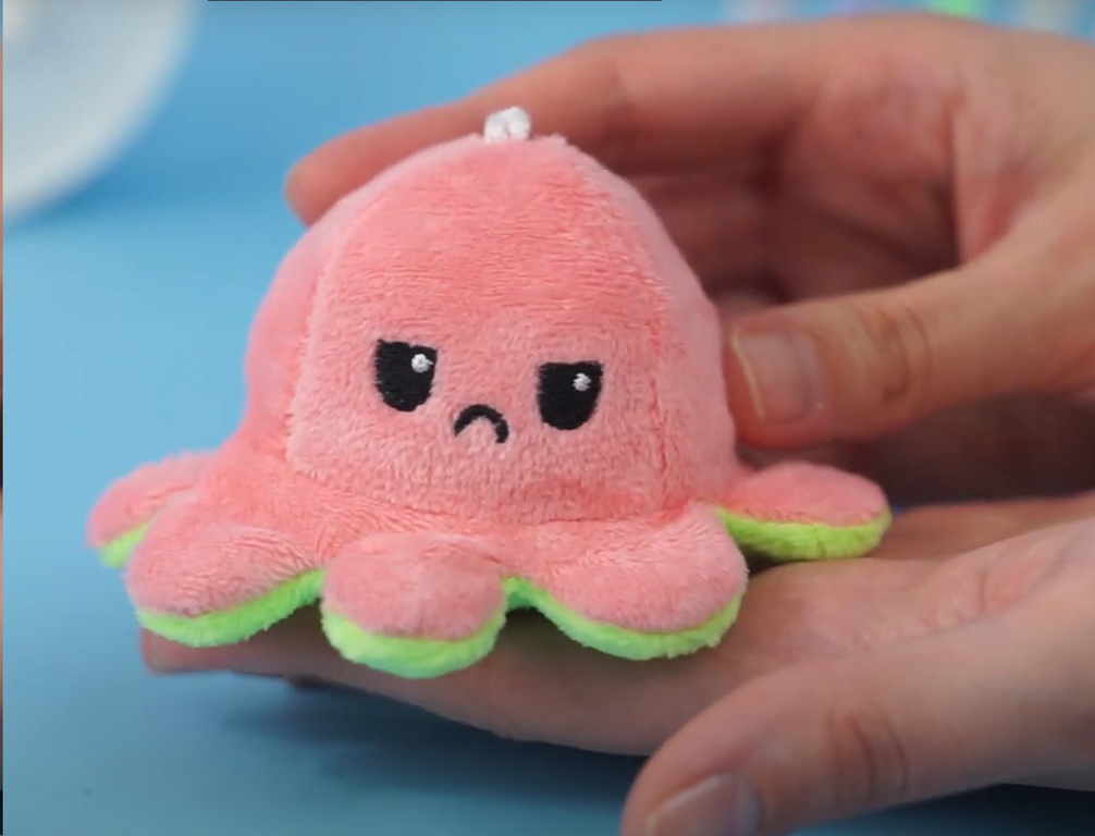 Мягкий брелок-перевертыш Осьминожек 10см - Pic n 301166