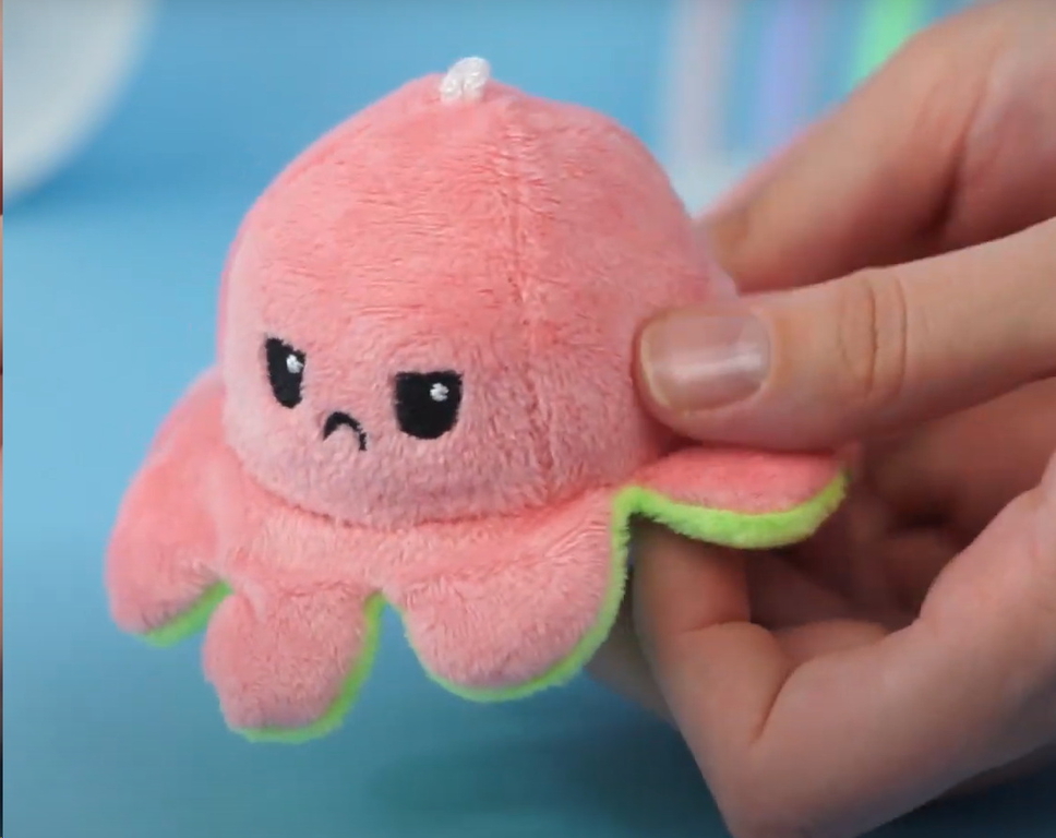 Мягкий брелок-перевертыш Осьминожек 10см - Pic n 301166