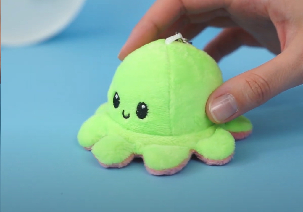 Мягкий брелок-перевертыш Осьминожек 10см - Pic n 301166