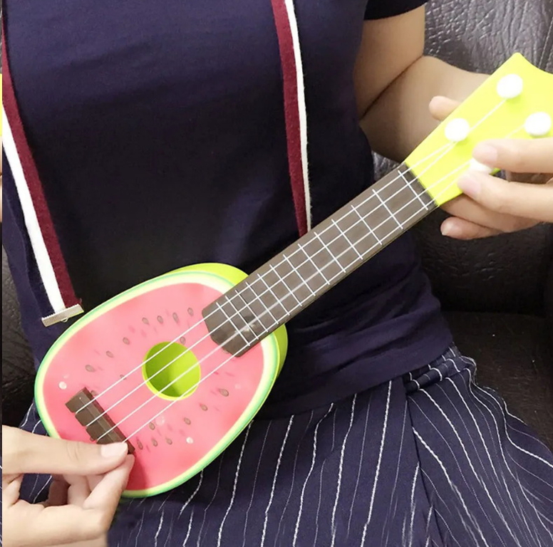 Фруктовая Гавайская гитара укулеле Арбуз 36см - Pic n 301174