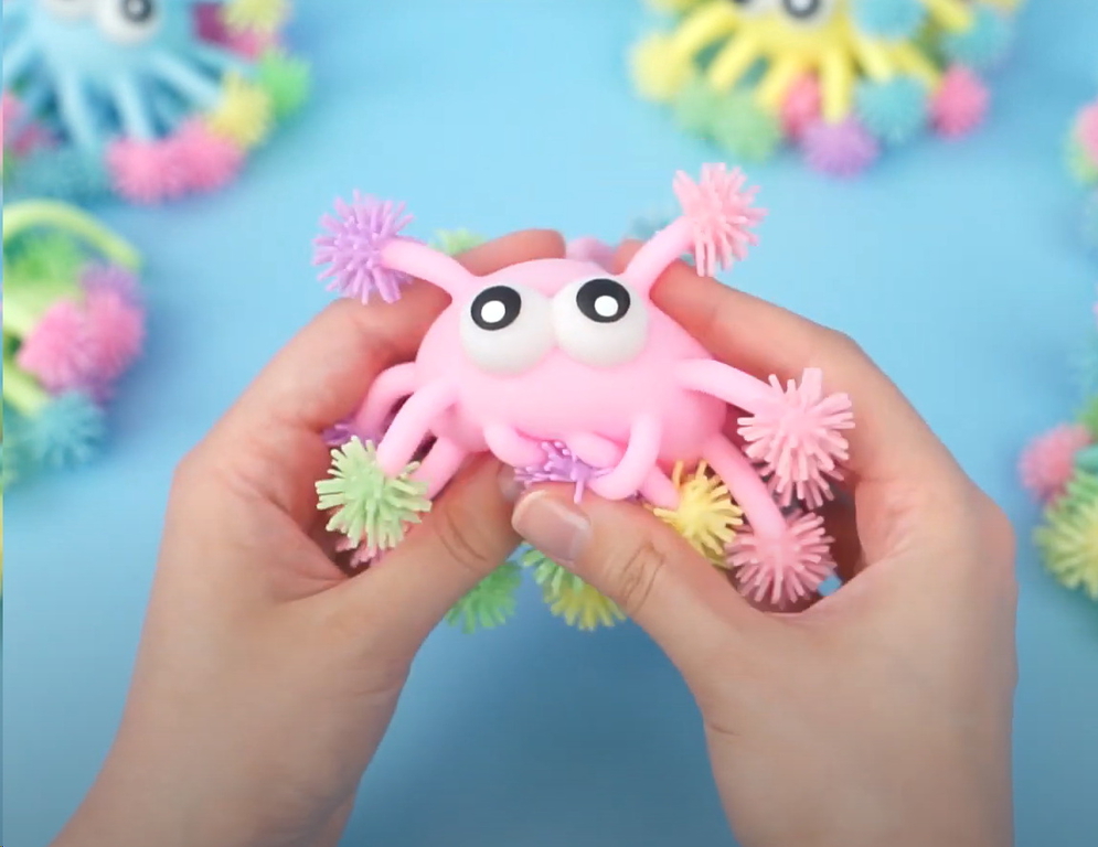 Игрушка мячик-антистресс Монстрик 10см - Pic n 301184