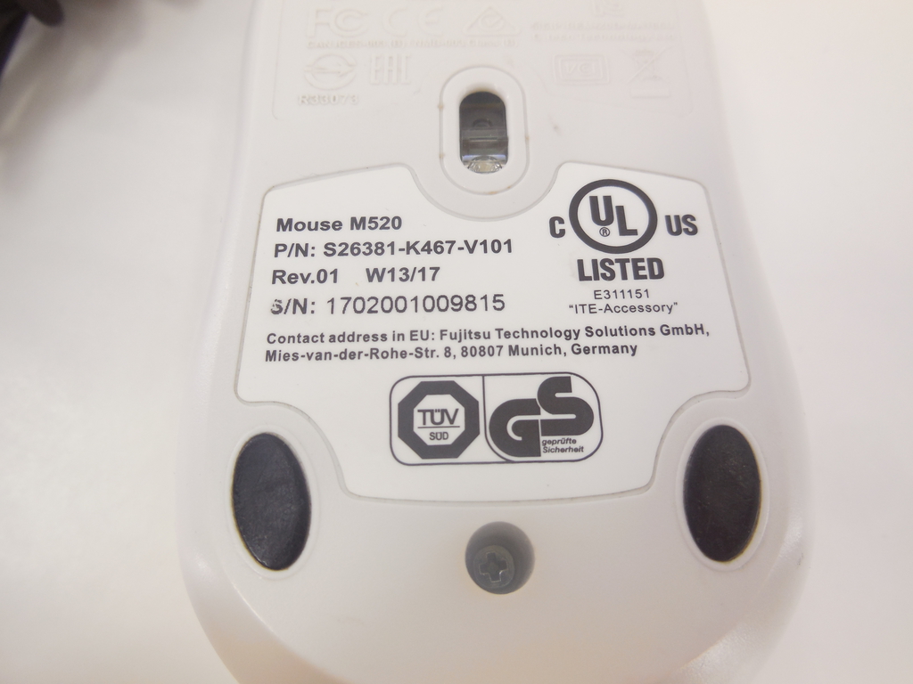 Мышь проводная USB Fujitsu Mouse M520 - Pic n 301429