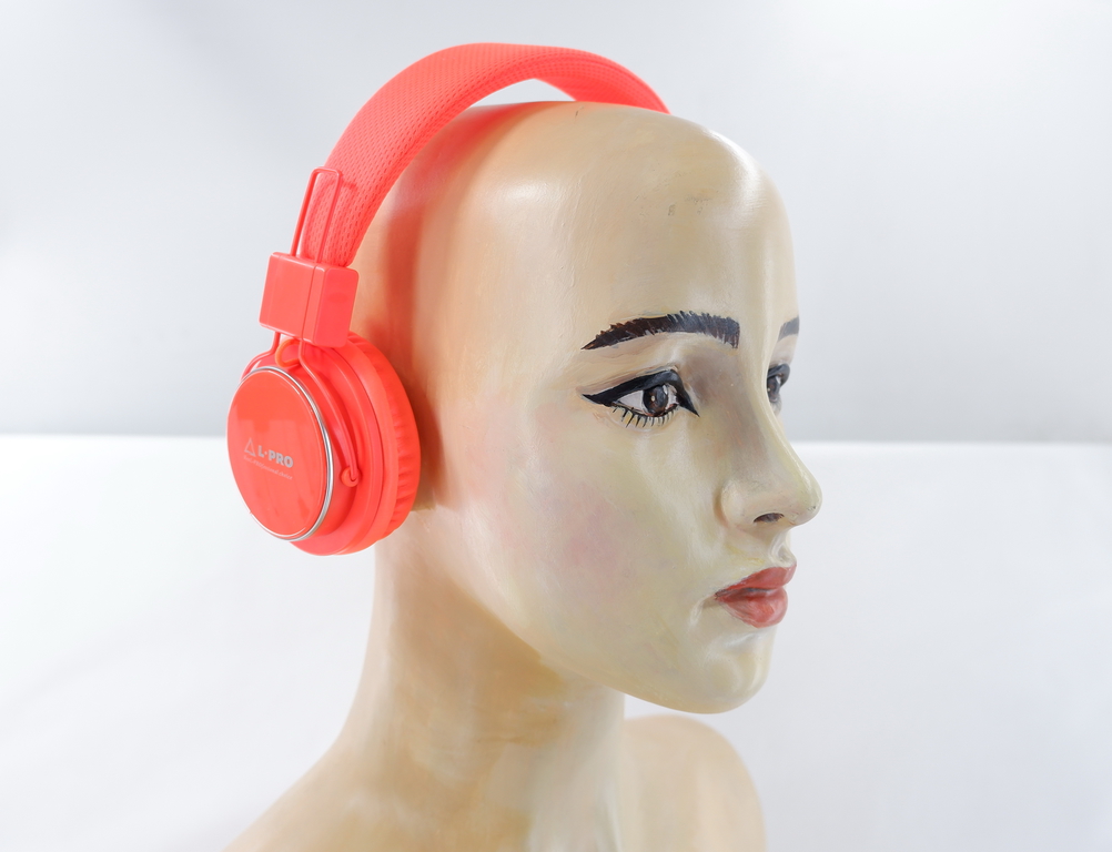 Беспроводные Наушники L-PRO 8809 с MP3, FM оранжев - Pic n 301539