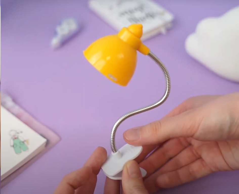 Мини-лампа с Led на батарейке, на прищепке 7см - Pic n 301548