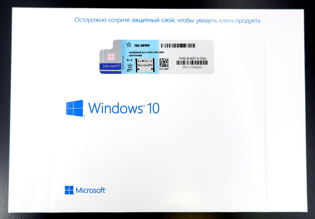 Операционная система Windows 10 Pro 64bit OEM - Pic n 301817