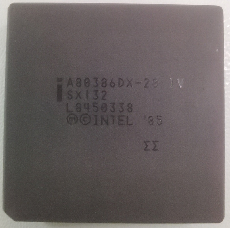 Процессор Intel 386 DX4 20Mhz A80386DX-20 IV - Pic n 302603
