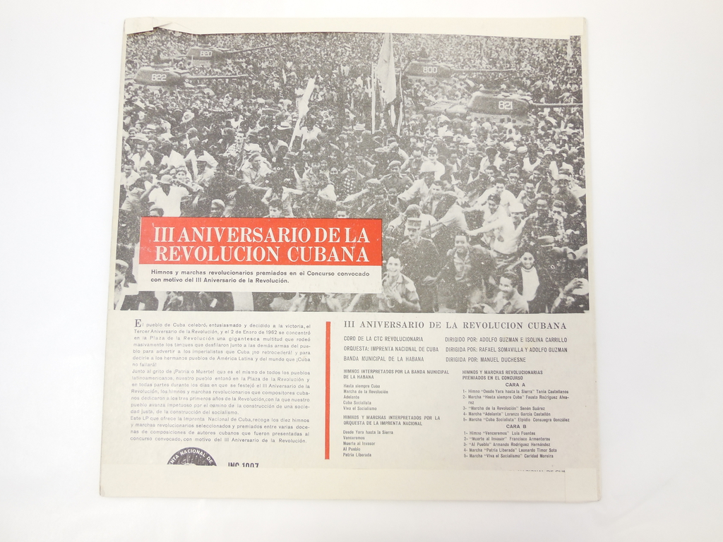 Пластинка Cubana — Himnos y marchas - Pic n 303058