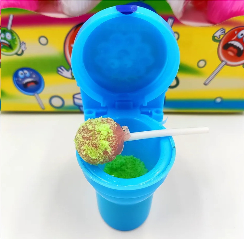 Карамель кислая на палочке Унитаз 15гр. 1шт. - Pic n 303592