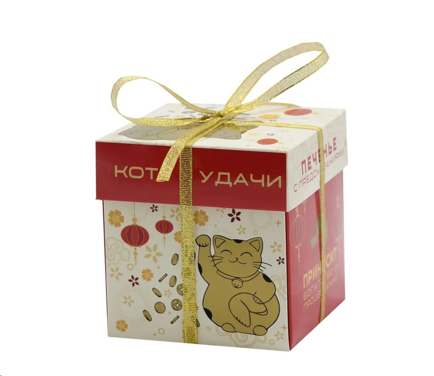  Печенье с предсказаниями Кот удачи 5 шт. 35гр - Pic n 303671