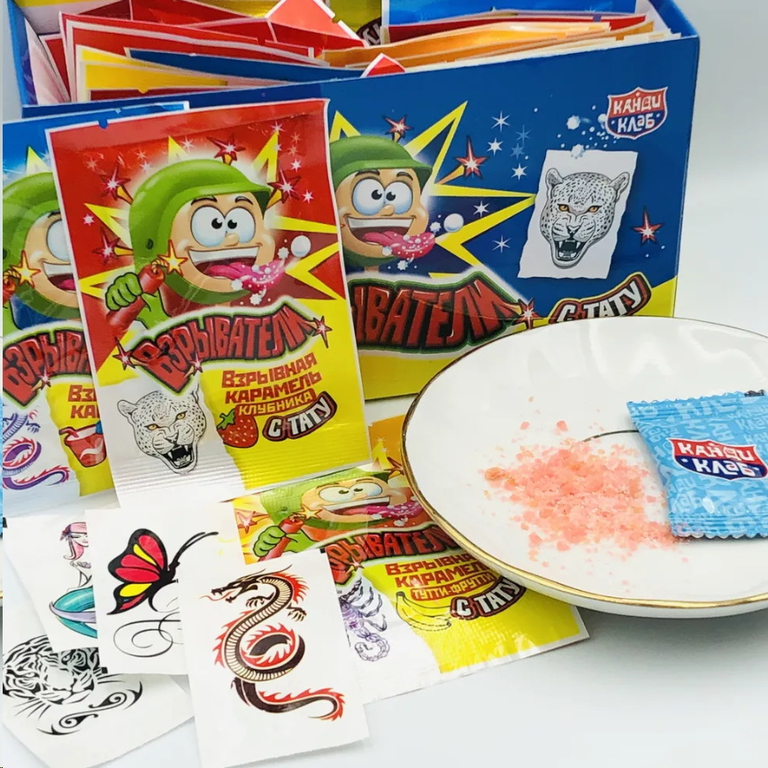 Взрывная карамель «Взрыватели» с татуиро - Pic n 303674