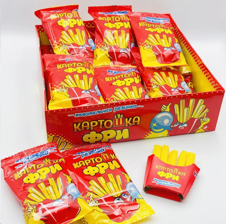 Жевательная резинка КАРТОШКА ФРИ 1шт. 15гр. - Pic n 303677
