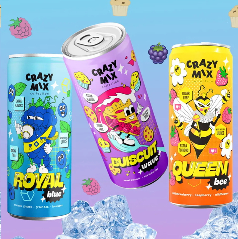 Газированный напиток (Без сахара) Crazy Mix 1шт. - Pic n 303682