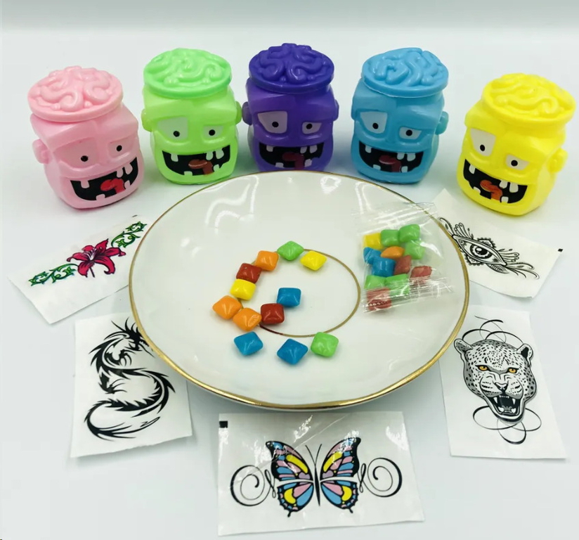 Жвачка МОЗГОЖУЙ с татуировками 1шт. 5гр. - Pic n 303683