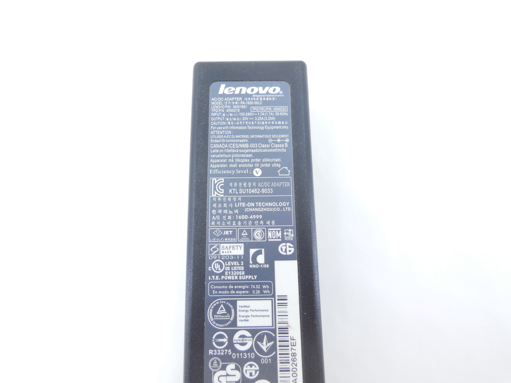 Зарядное устройство Lenovo PA-1650-56LC, оригинал - Pic n 305723
