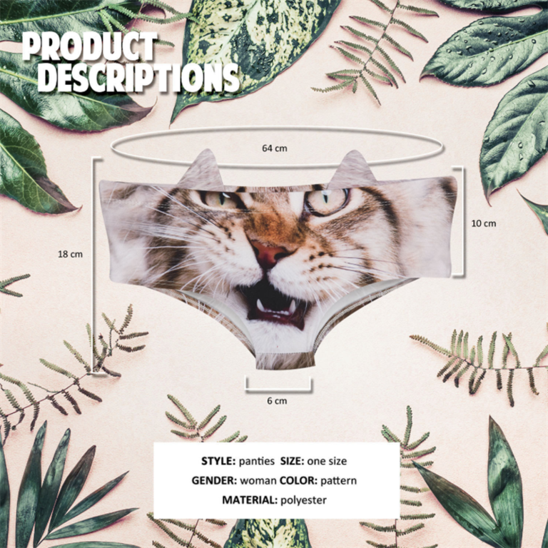 Трусы с принтом 3D в виде животных «Хрюшка!» - Pic n 307476