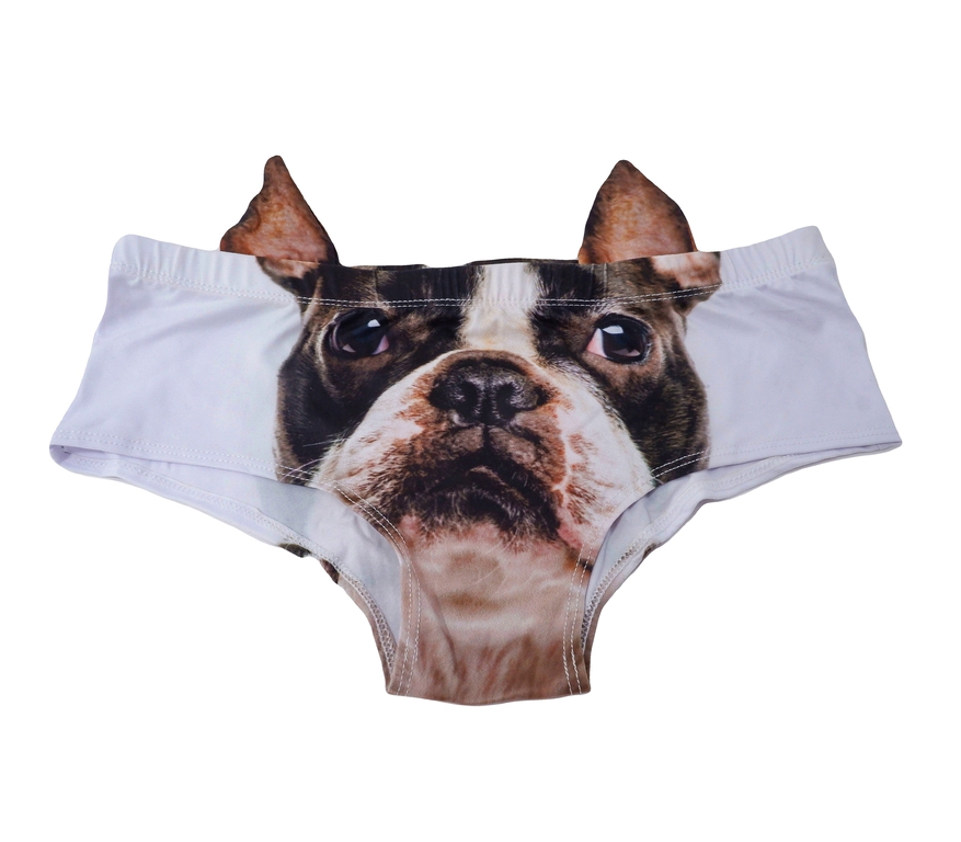 Трусы с принтом 3D в виде животных «Мопс!» - Pic n 307483