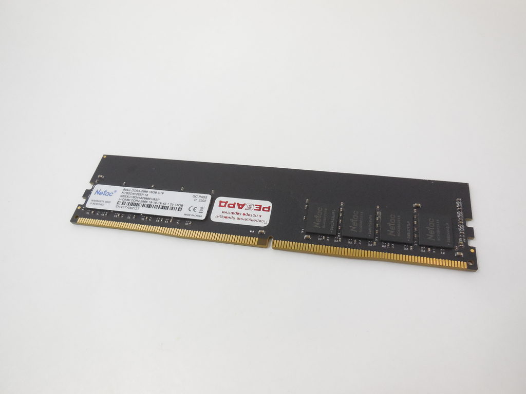 Оперативная память Netac 16 ГБ DDR4 2666 МГц DIMM CL19 NTBSD4P26SP-16 - Pic n 307492