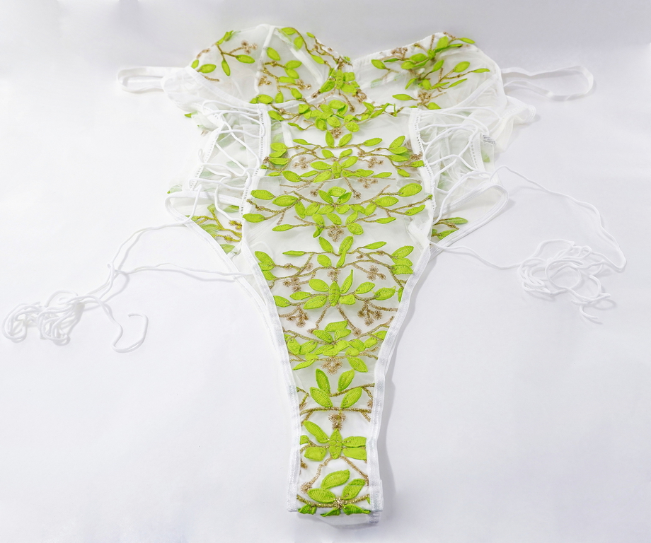 Боди кружевное / Прозрачное, сексуальное, нижнее белье/ Цвет бирюзовый / Размер L (46-48-50) - Pic n 307686