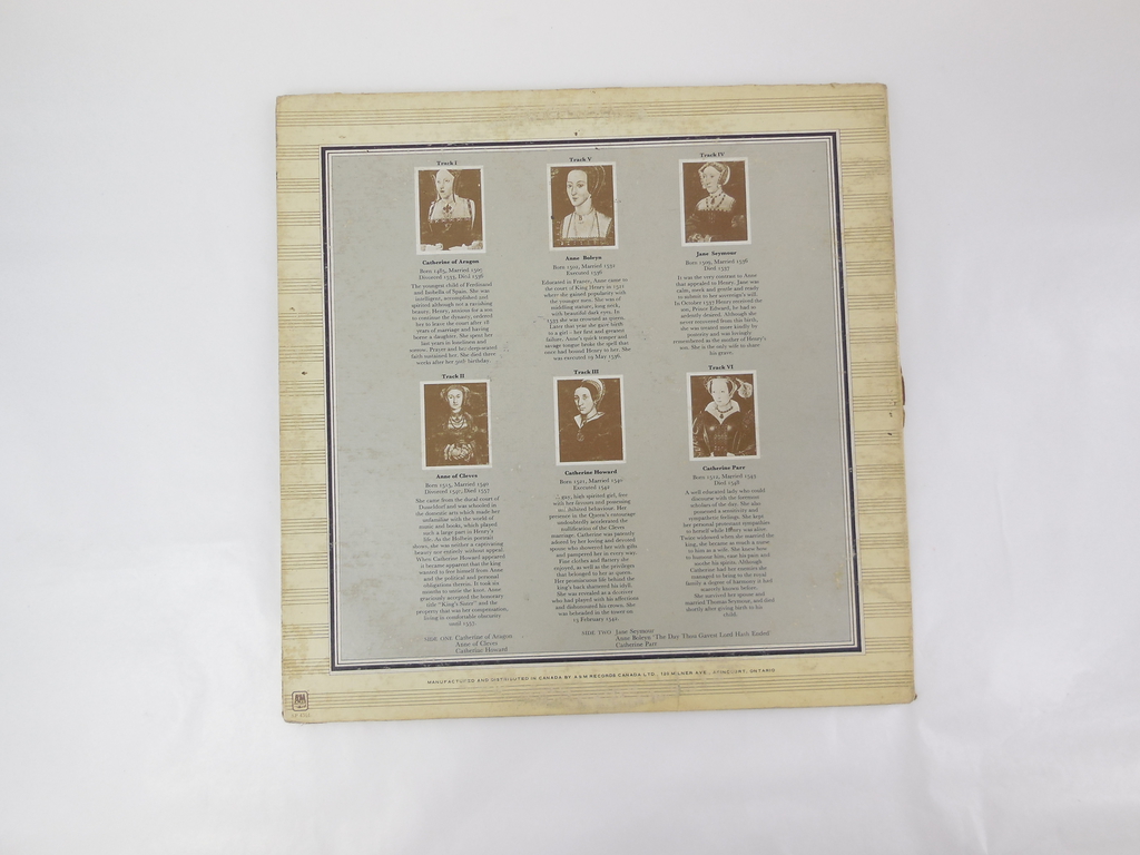 Пластинка Rick Wakeman: The Six Wives of Henry VIII SP 4361 - Pic n 307901